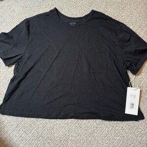 Johnny was Black boxy pocket  Tees oversized‎ M nwt